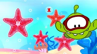 Om Nom explores the underwater world / Learn English with Om Nom / Educational Cartoon