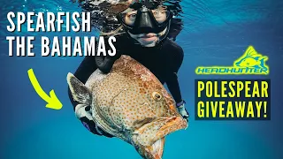 How to Spearfish the Bahamas (HEADHUNTER ROLLER POLESPEAR GIVEAWAY!!!)