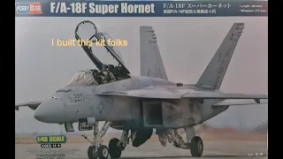 Hobbyboss FA 18F Super Hornet 1/48 scale