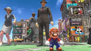 FUNNY Mario Odyssey but the people are bigger (Cursed Mario Odyssey mod by ZXMany)