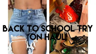 Back to school try on haul 🛍🤑|| shein, h&m, dicks sporting good , Victoria secret..