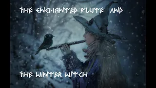 soothing mesmerizing beautiful witch music enchanted flute fly with the Winter witch