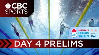 2024 Canadian Olympic & Paralympic Swimming Trials: Preliminaries - Toronto - Day 4 | CBC Sports