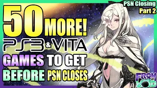 50 MORE! PS3 Vita & PSP digital games to get BEFORE PSN CLOSES (PSN Closing Part 2)