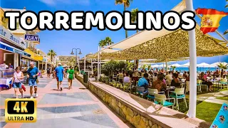 🇪🇦[4K] TORREMOLINOS Spain La Carihuela Full Walking Tour Summer 2023 | Costa del Sol, Málaga