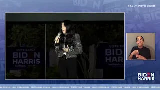 Cher LIVE at Rally in Las Vegas | Joe Biden for President 2020