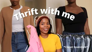 Come Thrift With Me | thrift haul + closet essentials