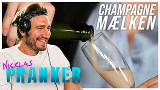 Champagne med mælk prank - Nicklas Pranker | Prime Video Danmark