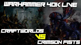 Craftworlds Eldar vs Crimson Fists Warhammer 40k Battle Report   LIVE STREAM