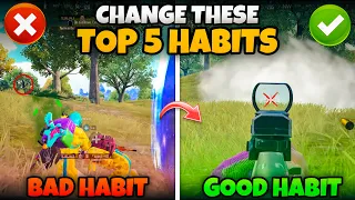 CHANGE THESE BAD HABITS NOW IN BGMI❌(Tips/Tricks) Mew2.