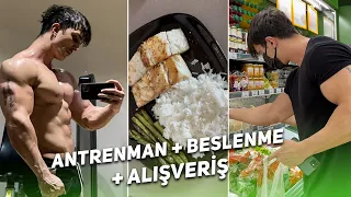 SABAH RUTİNİ | LOW CARB TAM GÜN BESLENME | MARKET ALIŞVERİŞİ | ANTRENMAN