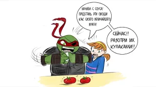 Undertale and TMNT комикс озвучка | Черепашки в Андертейл