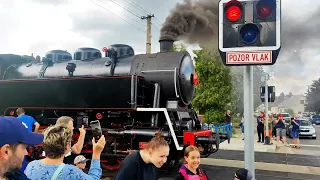 Parní lokomotiva EP1000 (zastávka Vracov, příjezd z Kyjova)