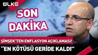 Bakan Mehmet Şimşek'ten Dikkat Çeken #Enflasyon Açıklaması! "En Kötüsü Geride Kaldı" #haber