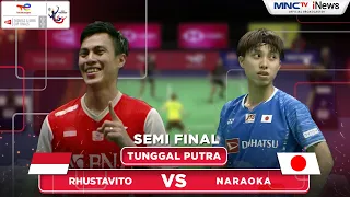 INA Vs JPN - Tunggal Putra : RHUSTAVITO VS NARAOKA | THOMAS CUP 2022