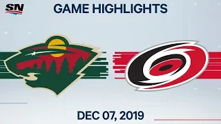 NHL Highlights | Wild vs Hurricanes – Dec. 7, 2019