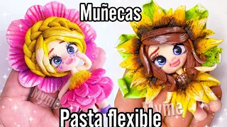 Centros para moños - Muñecas de porcelana fría o pasta flexible - fimo dolls - bisçuit - fomi