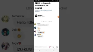 BNHA Lyric prank- Welcome to the internet Ft. LOV