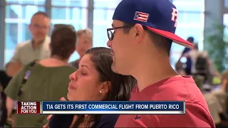 San Juan flight lands in Puerto Rico