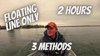 Reservoir Fishing - Floating LINES  - 2 Hours - 3 METHODS : An EPIC short session .