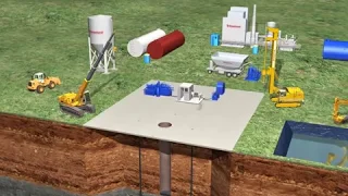 CONSTRUCTION OF FOUR DEEP AND LARGE DIAMETER BLIND SHAFT FOR THE PASSAGE OF  VERTICAL GAS PIPELINES