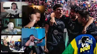 reação dos streamers gringos à vitória da furia contra navi