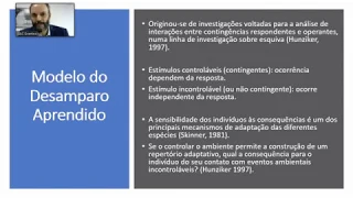 Depressão: dos Modelos Experimentais à Análise Clínica Molar