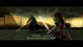 Magic armor Link vs. Ganon Twilight Princess all fights