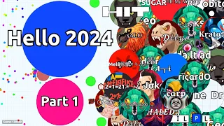 HELLO 2024! BEST AGARIO GAMEPLAYS & MOMENTS OF 2023 (Agar.io Solo & Team Compilation) (Part 1)