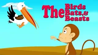 Short Stories For Kids | The Birds The Beasts And The Bat Story | English Moral Stories For Toddlers