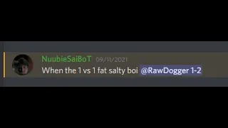 When the 1 vs 1 fat salty boi @RawDogger 1-2