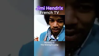Jimi Hendrix (French TV 1967) “Burning of the Midnight Lamp” #shorts #jimihendrix