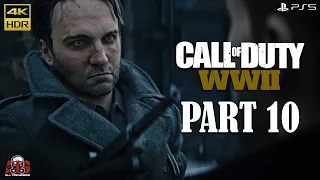 CALL OF DUTY WW2 - PS5 Walkthrough (Ambush) - Part 10 | 4K HDR 60FPS | #COD #PS5 #ATG