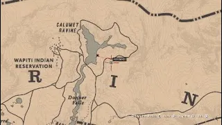 Calumet Ravine Location 1 (Ubicación 1) | Red Dead Online Treasure Map