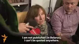 Belarus's Svetlana Alexievich On Receiving Nobel Prize