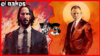 John wick vs James bond (BATALHA MORTAL) john wick vs 007