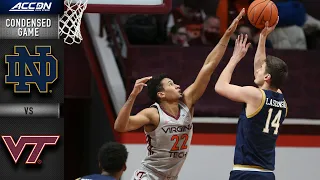 Notre Dame vs. Virginia Tech Condensed Game | 2020-21 ACC Men's Basketball