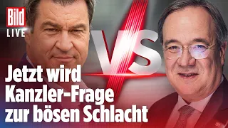 🔴 Wahlen in Deutschland: Kampf zwischen Söder und Laschet wird jetzt offen ausgetragen | BILD LIVE