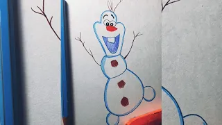 How to draw Olaf drawing #olaf from frozen #olfa #easy drawing #learn #draw #frozen