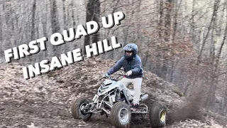 HILL CLIMBING WEST VIRGINIA...FIRST QUAD UP INSANE HILL!