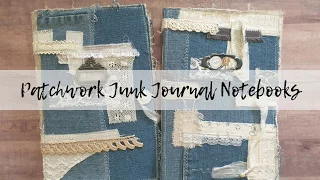 Jeans and Lace Patchwork Haberdashery Sewing Journals - Sold, Thank you!