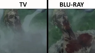 All Attack on Titan Season 4 Part 1 TV vs Blu-Ray Differences FULL COLLECTION (1K Differences)