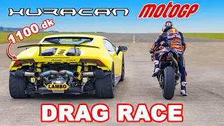 Motor MotoGP v Huracan 1.100 dk: DRAG RACE