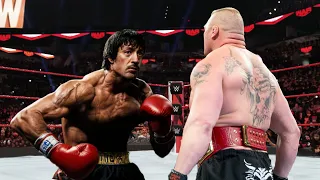 Full Match - Brock Lesnar vs Sylvester Stallone - Iron Man Match 2024