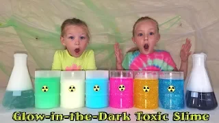 Alexa Chooses Our Slime! Making Toxic Glow in the Dark Slime vs Dry Ice Slime!!