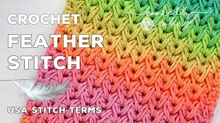 Crochet Feather Stitch (Great for Scarves or Blankets)