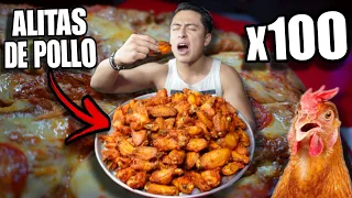 EL RETO de "100 ALITAS" que NADIE HA LOGRADO 🍗 | **$2,500 Si Logro Ganar 💵🔥