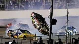 HD Clint Bowyer flips at Daytona 2014!