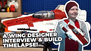 LEGO Star Wars UCS A-wing Designer Interview + Timelapse Build