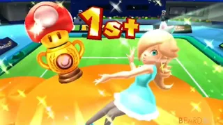 Mario Tennis 3DS All Characters Trophy Celebrations